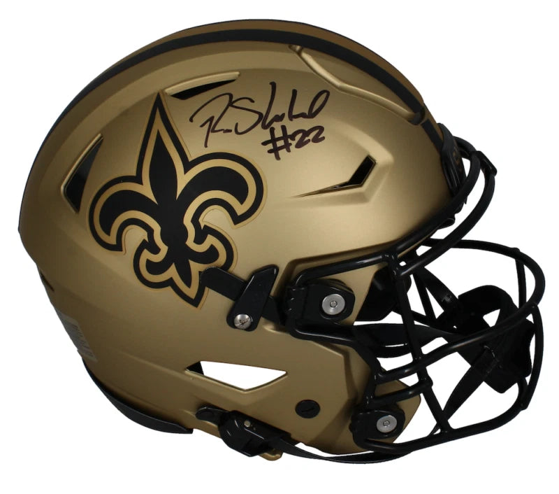 Rashid Shaheed Autographed New Orleans Saints RAVE Speedflex Authentic Helmet Beckett Witnessed