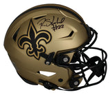 Rashid Shaheed Autographed New Orleans Saints RAVE Speedflex Authentic Helmet Beckett Witnessed