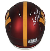 Larry Brown Autographed/Inscribed "72 MVP" Washington Commanders Speed Mini Helmet Beckett Witnessed