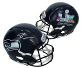 Jaxon Smith-Njigba Autographed Seattle Seahakws Super Bowl LX Champions Logo Speed Authentic Helmet Fanatics