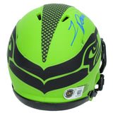 Jadarian Price Autographed Seattle Seahawks RAVE Speed Mini Helmet Beckett Witnessed