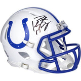 Peyton Manning Autographed Indianapolis Colts 1995-03 Throwback Speed Mini Helmet Fanatics