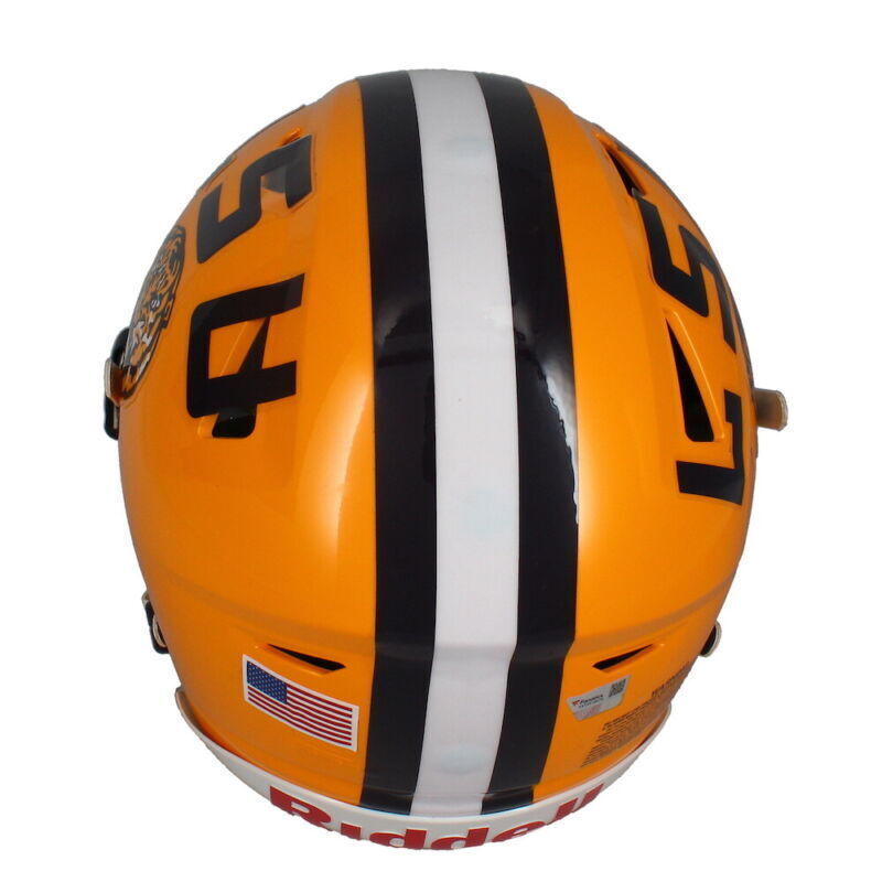 Joe Burrow Autographed/Inscribed "19 Champs" LSU Speed Flex Authentic Helmet Fanatics