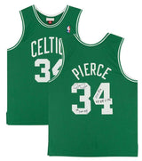 PAUL PIERCE Autographed/Multi-Inscribed Boston Celtics 2007-08 Green Jersey FANATICS LE 34