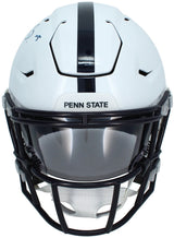 Jahan Dotson Autographed/Inscribed "WE ARE..." Penn St. Nittany Lions Speedflex Midi Helmet Beckett Witnessed
