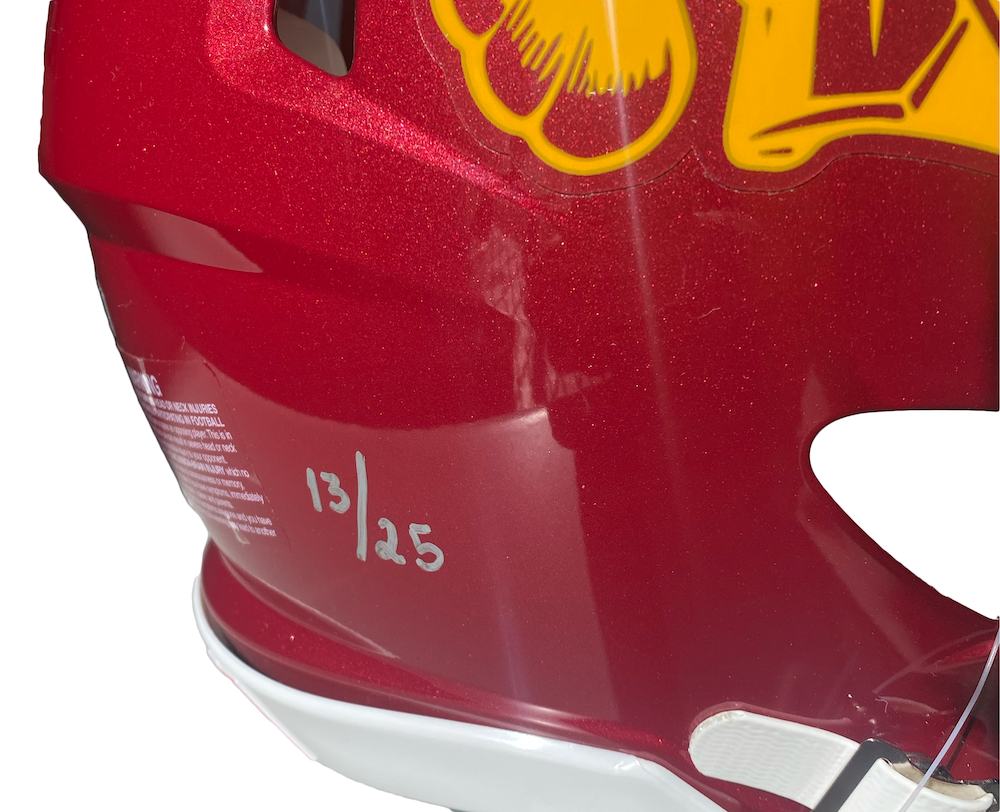 CALEB WILLIAMS Autographed/Multi-Inscribed "Fight On! Superman" USC Trojans Speed Authentic Helmet FANATICS LE 13/25