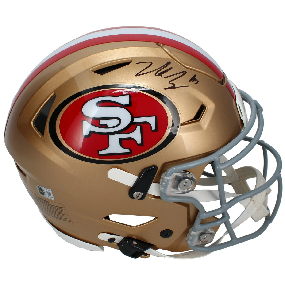 Nick Bosa Autographed San Francisco 49ers Speedflex Authentic Helmet Beckett Witnessed