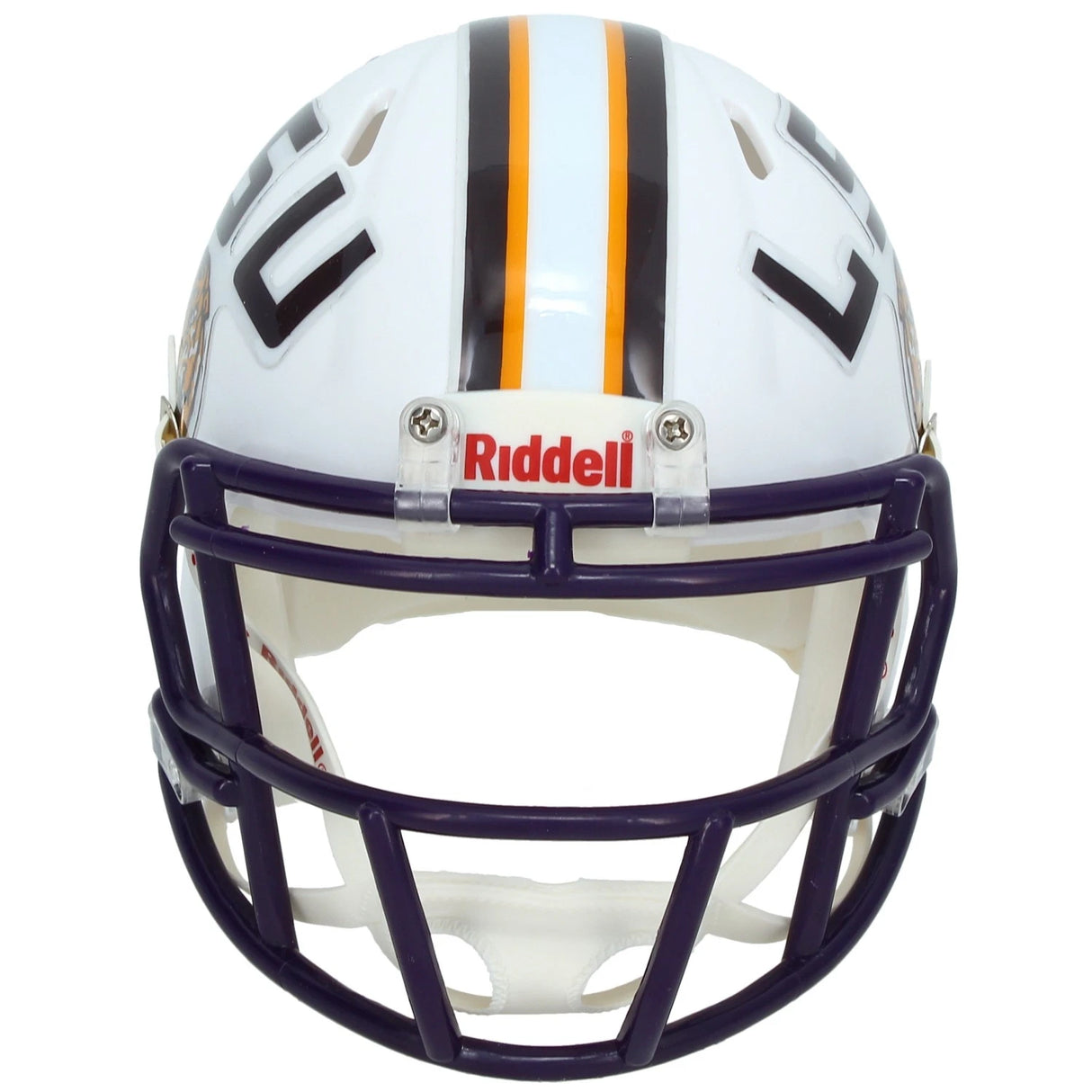 Justin Jefferson Autographed LSU Tigers White Speed Mini Helmet Beckett Witnessed