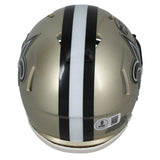 Rashid Shaheed Autographed New Orleans Saints Speed Mini Helmet Beckett Witnessed