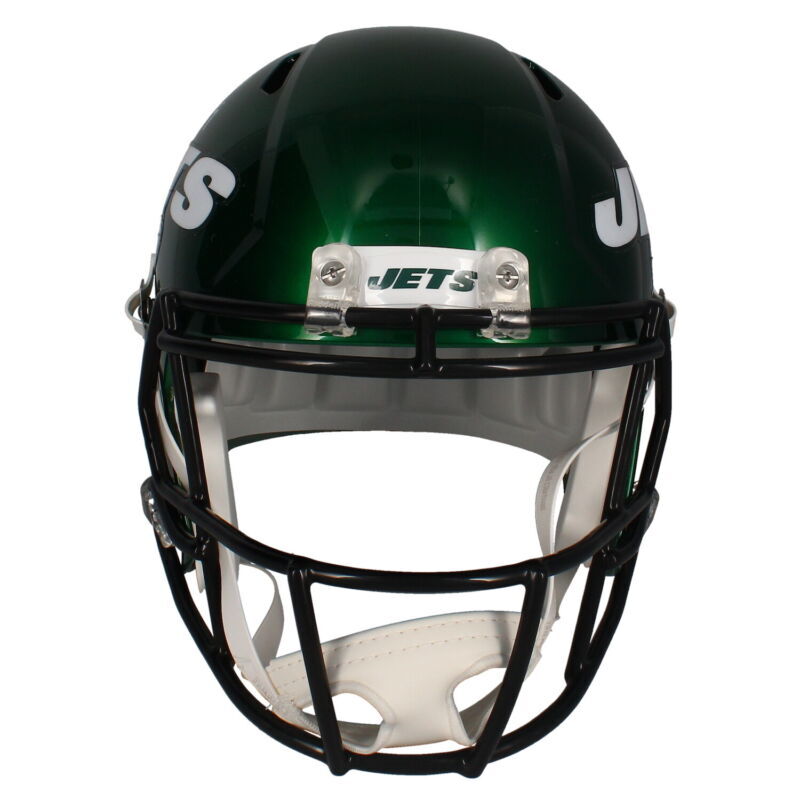 Kevin Mawae Autographed/Inscribed "HOF '19" New York Jets Speed Full Size Helmet Beckett Witnessed
