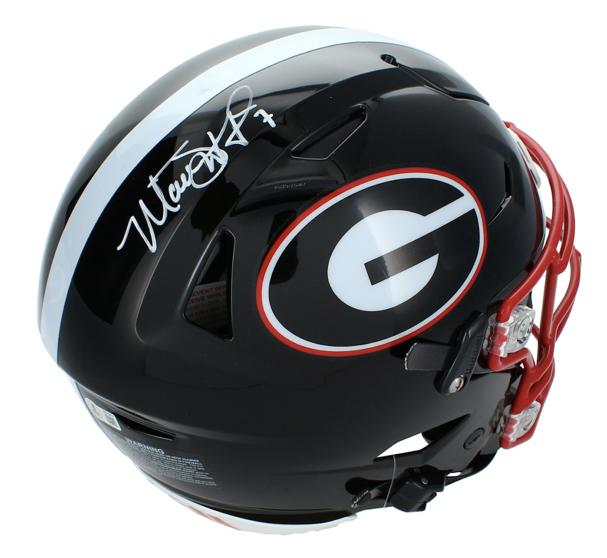 Matthew Stafford Autographed Georgia Bulldogs Black Alternate Speedflex Authentic Helmet Beckett Witnessed