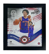 Cade Cunningham Framed Detroit Pistons 15" x 17" Game Used Basketball Collage LE 50