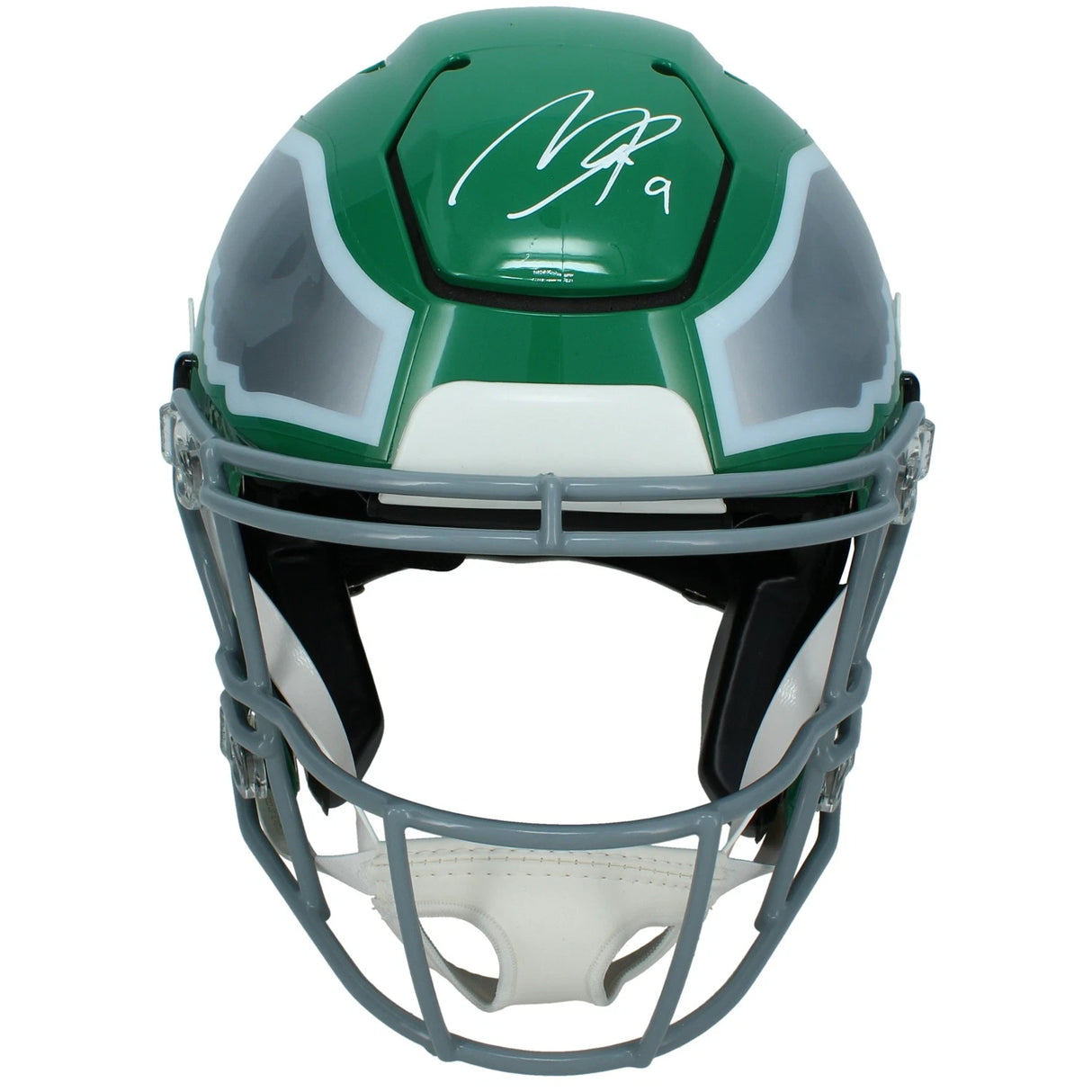 Makai Lemon Autographed Philadelphia Eagles 2023 Kelly Green Alternate Speedflex Authentic Helmet Beckett Witnessed