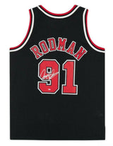 Dennis Rodman Autographed Chicago Bulls 1997-98 Mitchell & Ness Black Jersey Fanatics