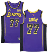 Luka Doncic Autographed Los Angeles Lakers Purple Nike Authentic Jersey Panini