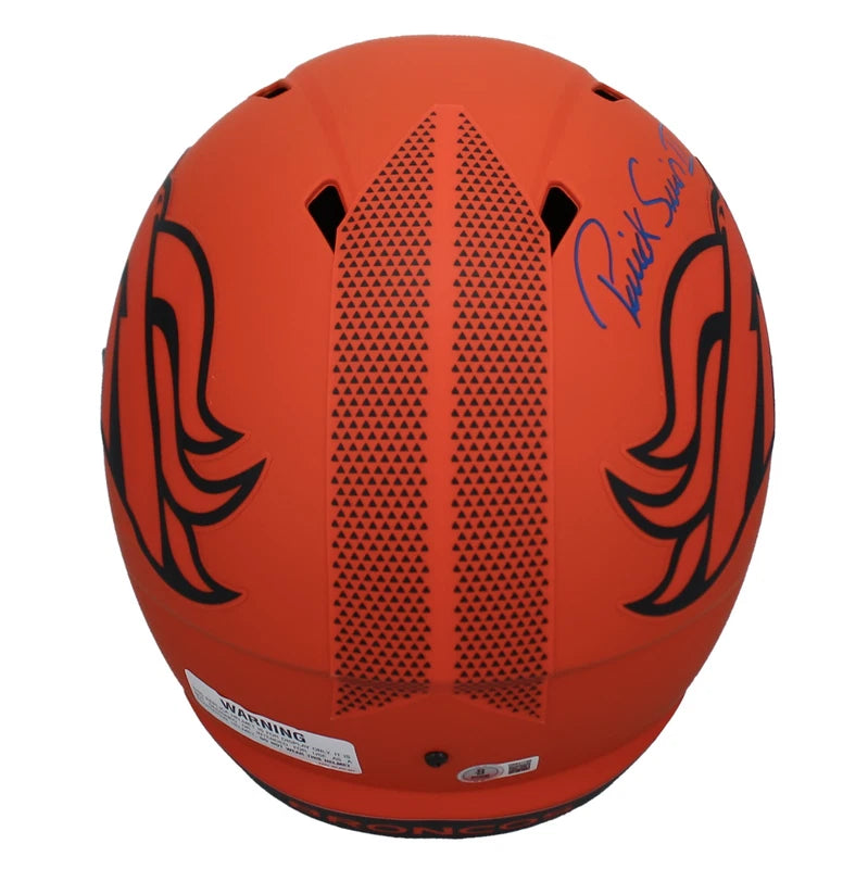 Patrick Surtain II Autographed Denver Broncos RAVE Speed Full Size Helmet Beckett Witnessed