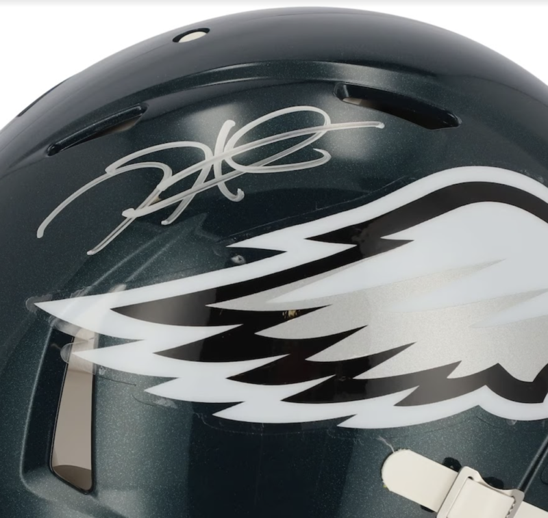 JALEN HURTS Autographed Philadelphia Eagles Speed Authentic Helmet FANATICS