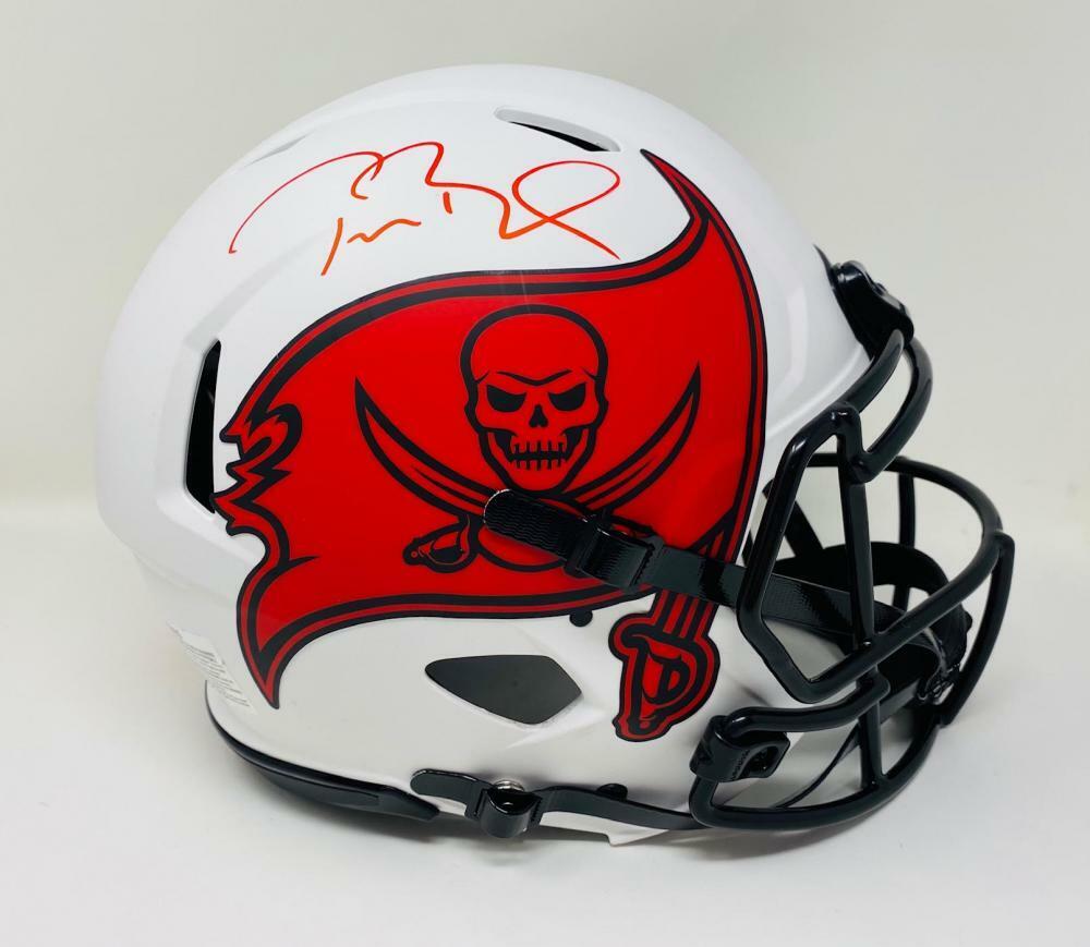 TOM BRADY Autographed Tampa Bay Buccaneers Lunar Eclipse Speed Authentic Helmet FANATICS