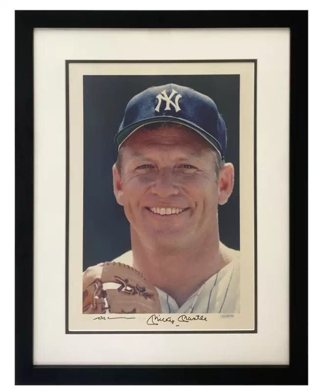 Mickey Mantle/ Neil Leifer Dual Autographed New York Yankees 16" x 20" Neil Leifer Photograph UDA