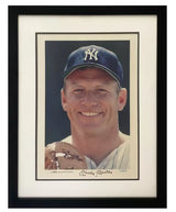 Mickey Mantle/ Neil Leifer Dual Autographed New York Yankees 16" x 20" Neil Leifer Photograph UDA