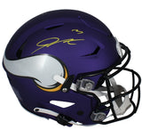 Jordan Addison Autographed Minnesota Vikings Speedflex Authentic Helmet Beckett Witnessed