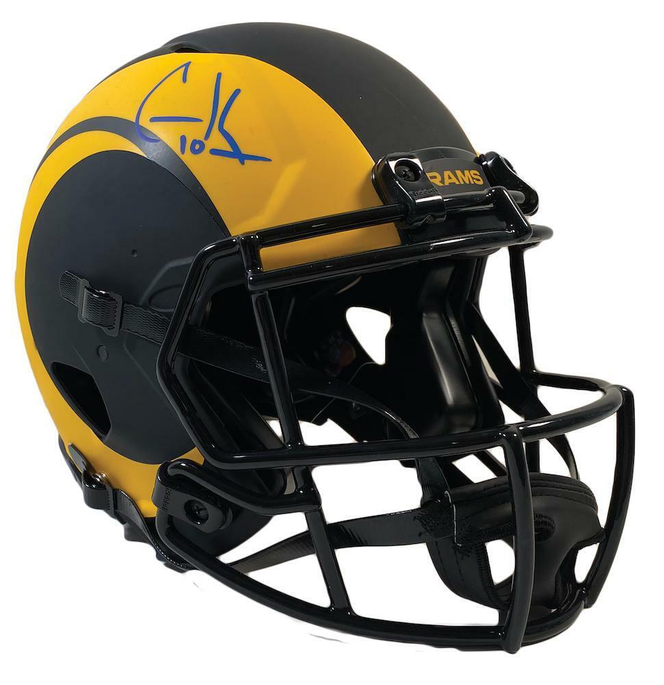 Cooper Kupp Autographed Los Angeles Rams Eclipse Speed Authentic Helmet Fanatics