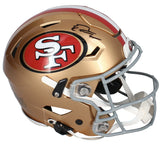 George Kittle Autographed San Francisco 49ers Speedflex Authentic Helmet Beckett
