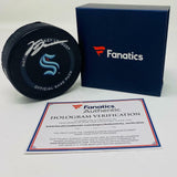 VINCE DUNN Autographed Seattle Kraken Official NHL Game Puck FANATICS