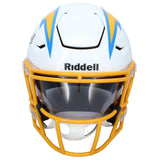 Omarion Hampton Autographed Los Angeles Chargers Speedflex Midi Helmet Beckett Witnessed