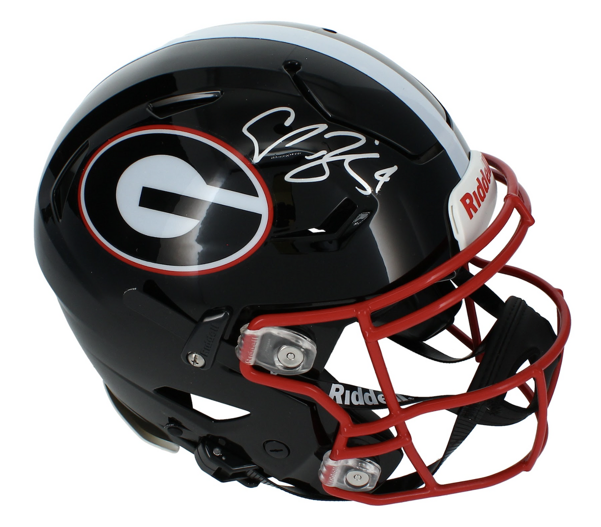Champ Bailey Autographed Georgia Bulldogs Black Alternate Speedflex Authentic Helmet Beckett Witnessed