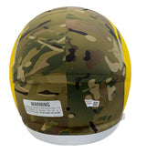 COOPER KUPP Autographed Los Angeles Rams Camo Speed Full Size Helmet FANATICS