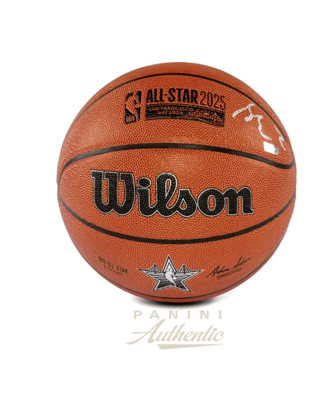 Shai Gilgeous-Alexander Autographed 2025 NBA All-Star Logo Replica Ball Panini