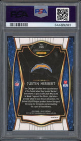 JUSTIN HERBERT 2020 PANINI SELECT SILVER PRIZM RC #144 CHARGERS PSA GEM MINT 10