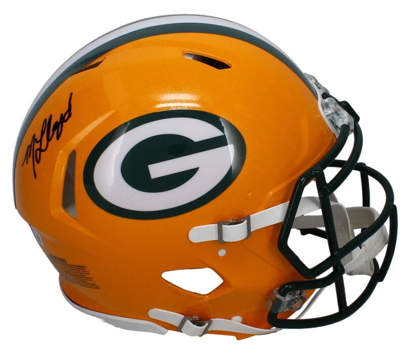 MarShawn Lloyd Autographed Green Bay Packers Speed Authentic Helmet Beckett Witnessed