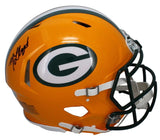 MarShawn Lloyd Autographed Green Bay Packers Speed Authentic Helmet Beckett Witnessed