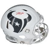 Dalton Schultz Autographed Houston Texans 2024 Salute to Service Speed Authentic Helmet Beckett Witnessed