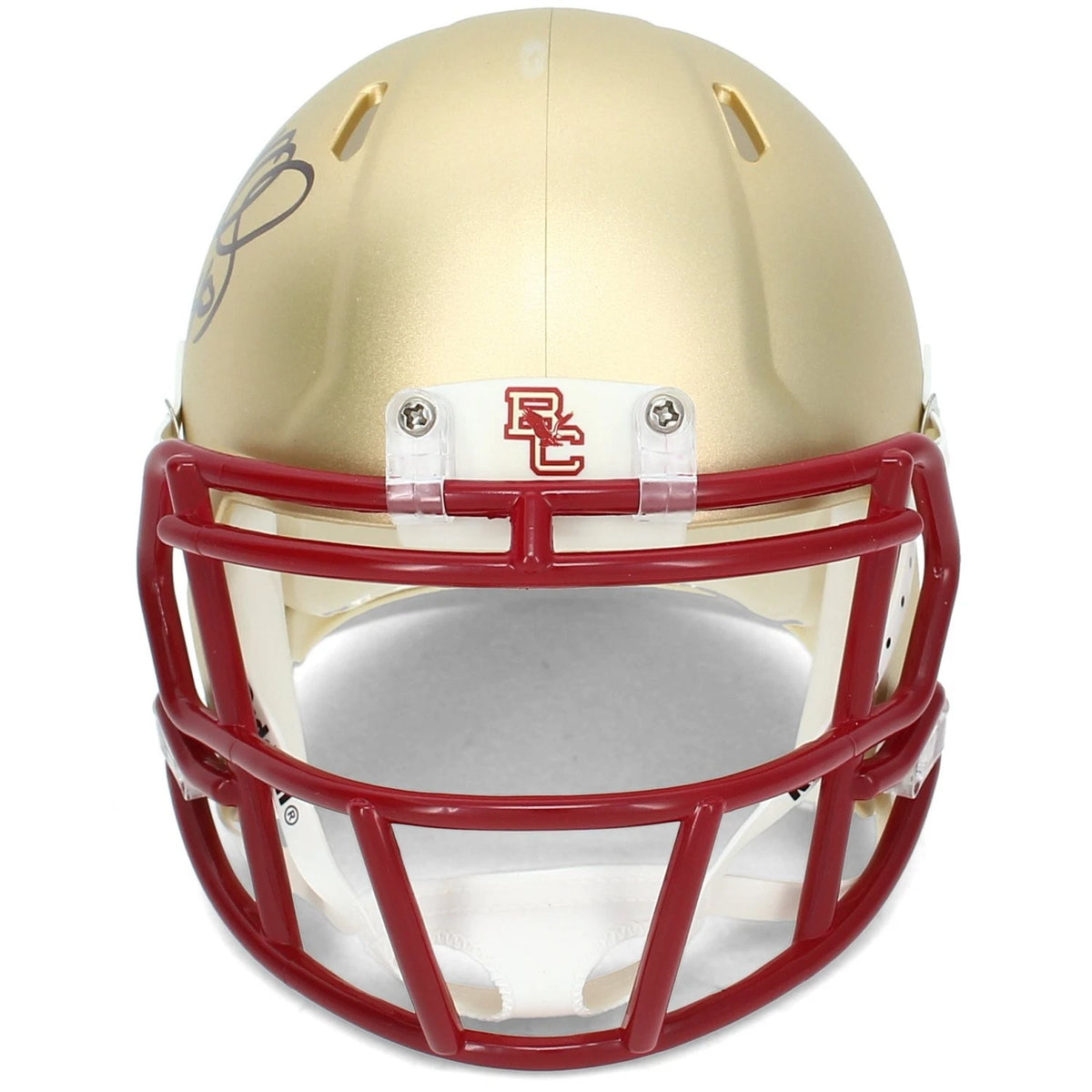 Luke Kuechly Autographed Boston College Eagles Speed Mini Helmet Beckett Witnessed