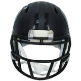 Zay Flowers Autographed Baltimore Ravens Black 2026 Alternate "Darkness" Speed Mini Helmet Beckett Witnessed