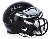 Devonta Smith Autographed Philadelphia Eagles 2022 Alternate Speed Mini Helmet Fanatics