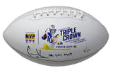 COOPER KUPP Autographed/Inscribed "SB LVI MVP" Los Angeles Rams Triple Crown White Panel Football FANATICS LE 1/25