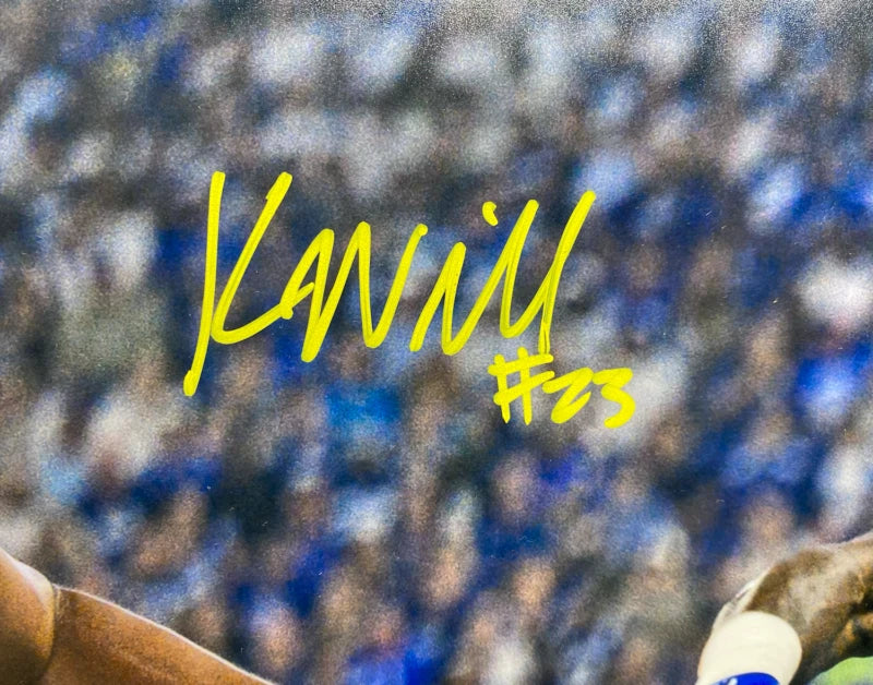 Kyren Williams Autographed Los Angeles Rams "Stiff Arm" 16" x 20" Photograph Beckett Witnessed