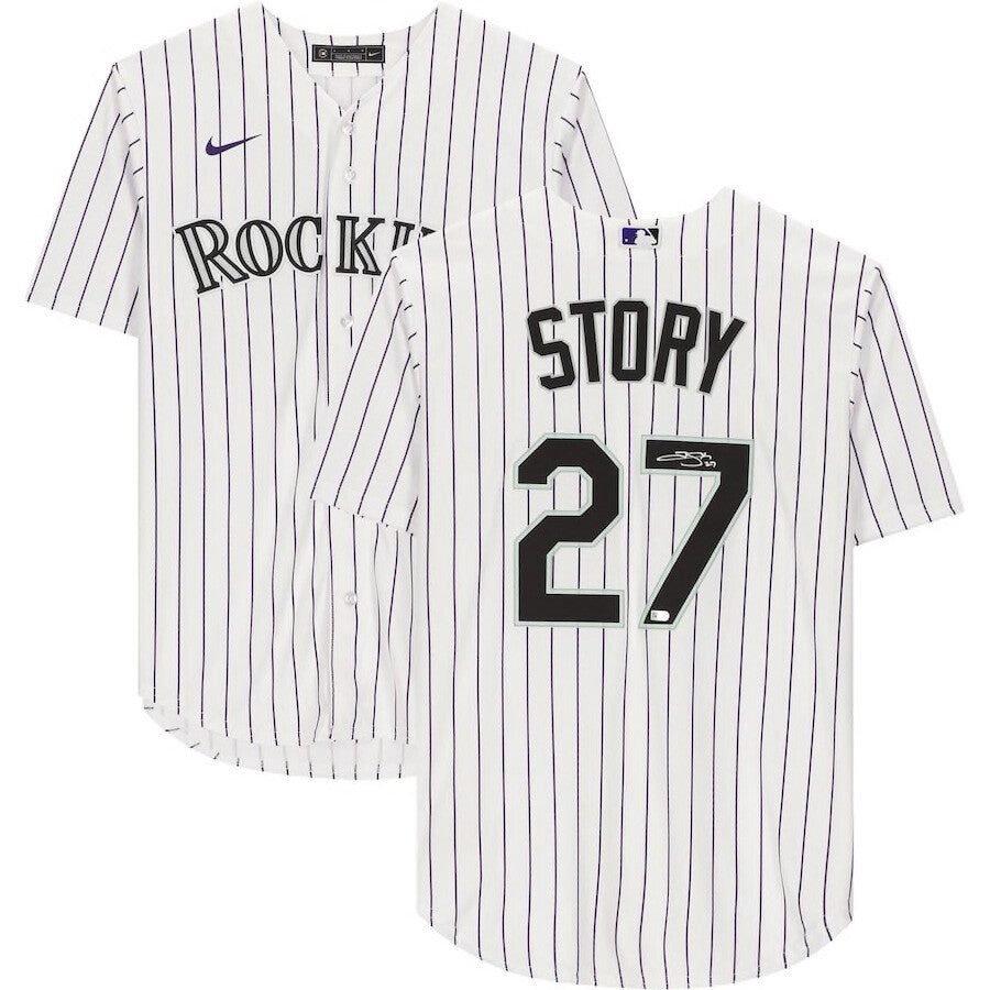 TREVOR STORY Autographed Colorado Rockies Nike Jersey FANATICS