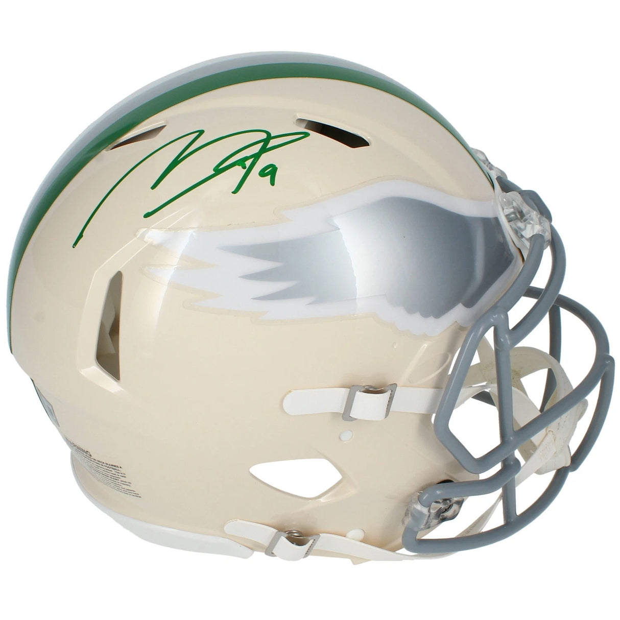 Makai Lemon Autographed Philadelphia Eagles RETRO Speed Authentic Helmet Beckett Witnessed