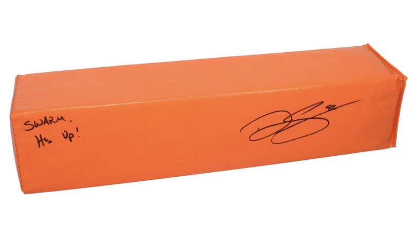 Dalton Schultz Autographed/Inscribed "SWARM...H's Up" End Zone Pylon Beckett/GDL LE 25