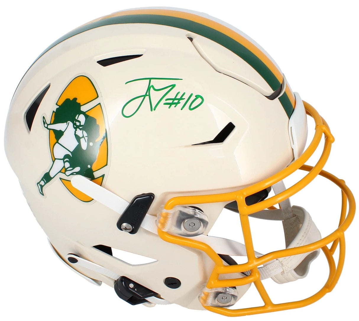 Jordan Love Autographed Green Bay Packers RETRO Speedflex Authentic Helmet Beckett Witnessed