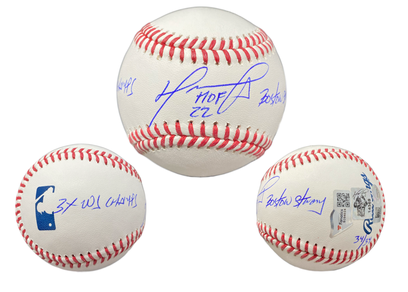 DAVID ORTIZ Autographed/Multi-Inscribed Official MLB Baseball FANATICS LE 34/34