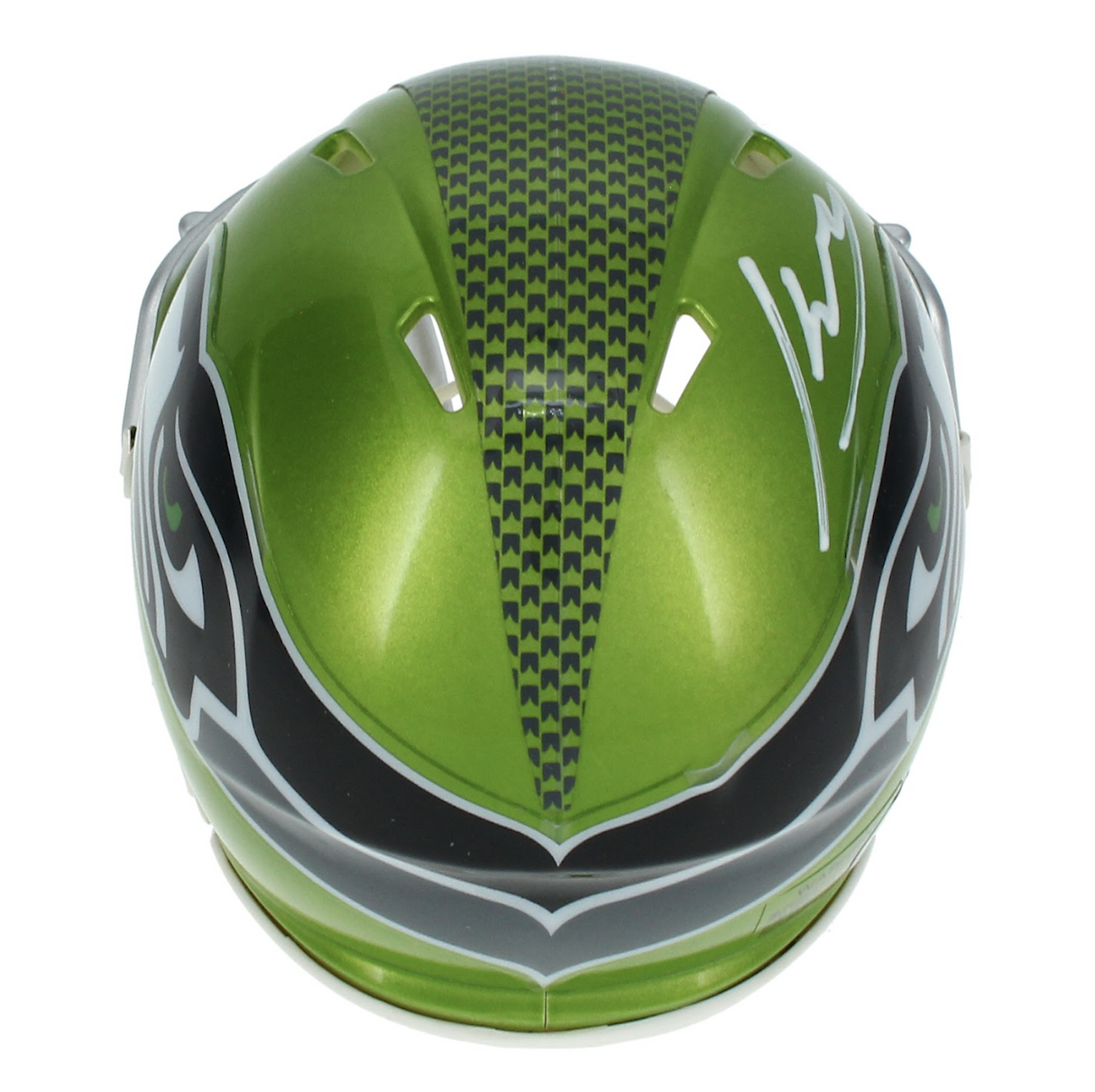 Kenneth Walker III Autographed Seattle Seahawks Flash Speed Mini Helmet Beckett Witnessed