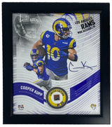 COOPER KUPP Framed Los Angeles Rams 15" x 17" Game Used Football Collage LE 1/50