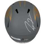 Ray Lewis Autographed Baltimore Ravens Slate Speed Full Size Helmet Beckett Witnessed