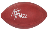 Najee Harris Autographed Pittsburgh Steelers Metallic Logo Official NFL Wilson Duke Football
